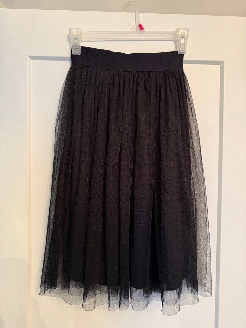 Forever 21 Black Layered Tulle Midi Skirt